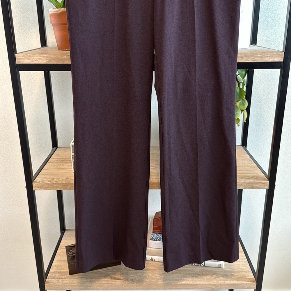 NWT Ann Taylor Loft Marisa Burgundy Mid-Rise Career Woven Dress Pant Trouser, 6 - Picture 4 of 9